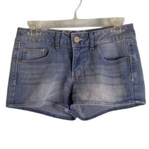 So Size 5 Shorts Juniors Shortie Denim Blue Jean Light Wash Cotton Blend